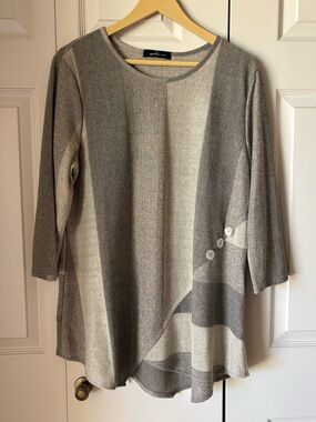 Yushi | Asymmetrical Tunic. Industrial. Langenlook. Art. Funky. Modern Fit L/XL